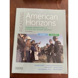 Reading American Horizons: - Paperback, by Schaller Michael; Thomas Textbook